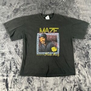Vintage M&O Knits Maze T-Shirt 90s L Black Frankie Beverly Joy and Pain